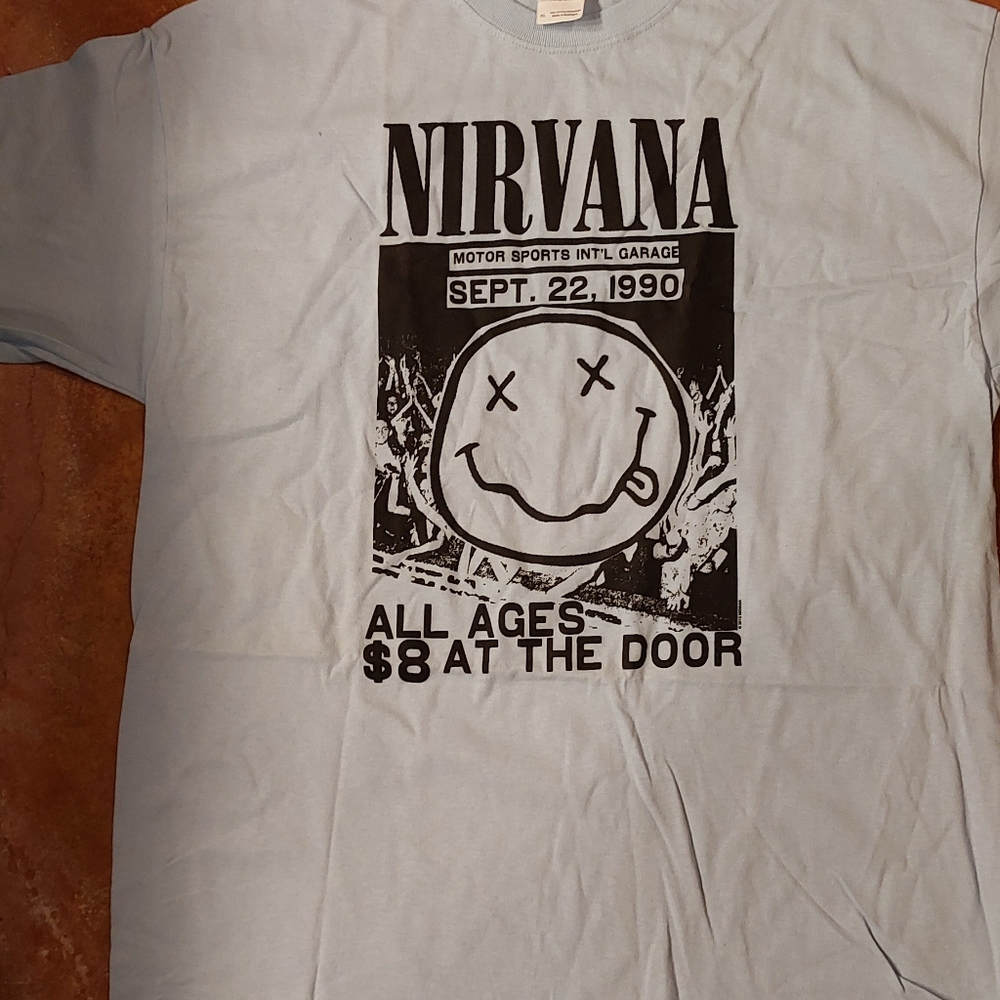 New XL grey Nirvana t shirt